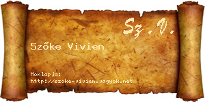 Szőke Vivien névjegykártya