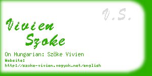 vivien szoke business card